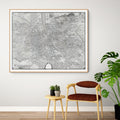 Paris | Historische Karte | 1739 | Reproduktion | Giclée-Druck
