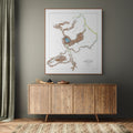 Tibet | Pamir | Historical Map | 1922 | Reproduction | Giclée Print